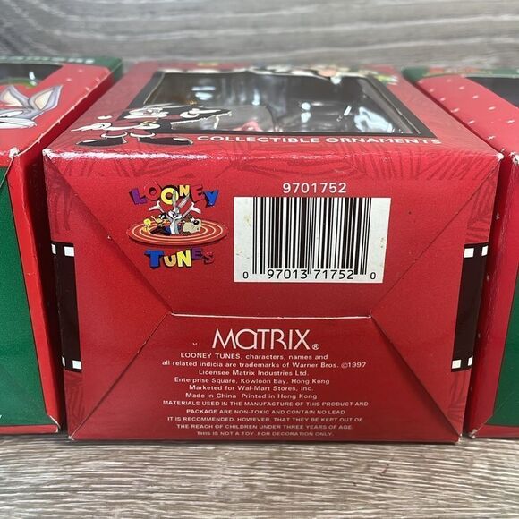 NOB Vintage Looney Tunes “Marvin the Martian” 3 Christmas Collectible Ornaments - Picture 9 of 10